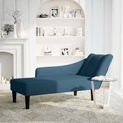 Sdraio con Bracciolo Destro in Velluto Blu 4009791