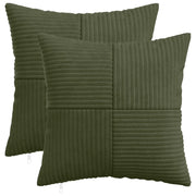 Federa 2 pcs ALMELO Verde 35 x 35 cm corduroy 914073