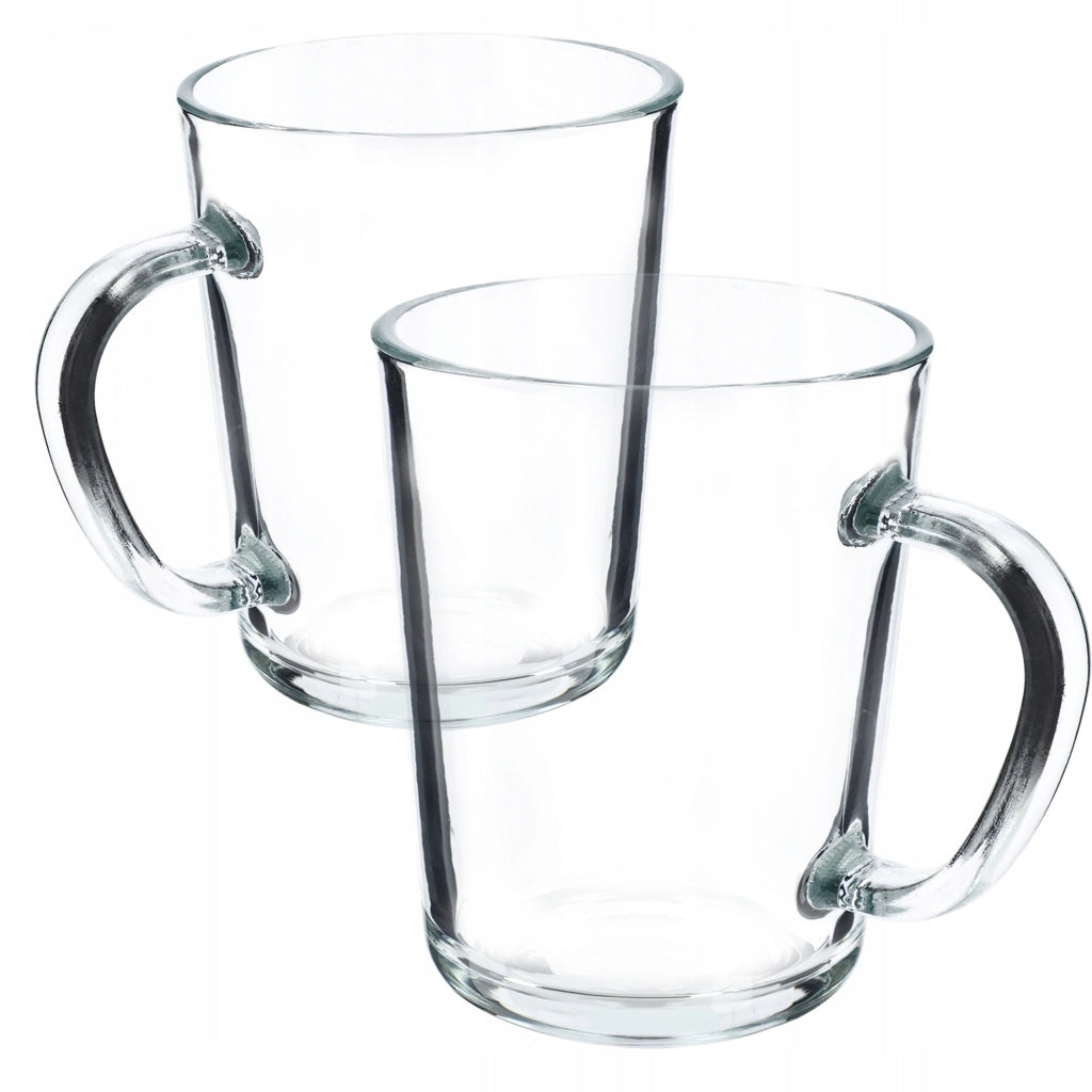 Set di 2 bicchieri da caffè/tè KADAX da 410 ml con manico.