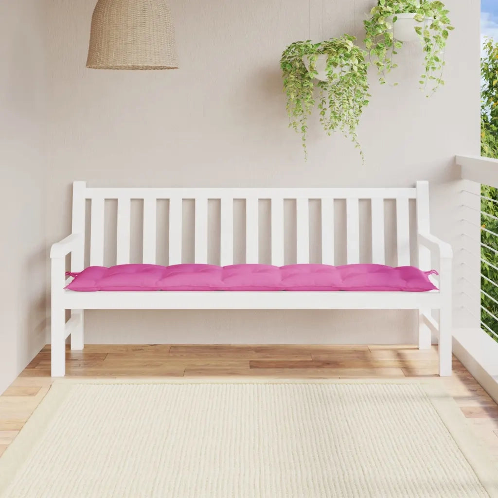 Cuscino per Panca | Cuscini per sedie Rosa 180x50x7 cm in Tessuto Oxford