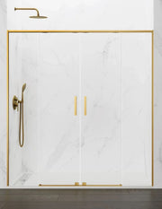 Porta doccia scorrevole 2+2 ABANTE (TWENTY) 150 cm Profilo Oro