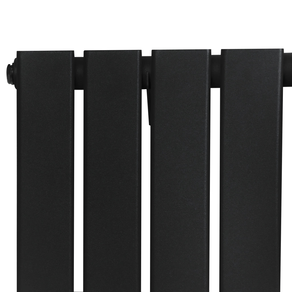 Radiatore Verticale 1800 x 420 mm con Valvole TRV Nero