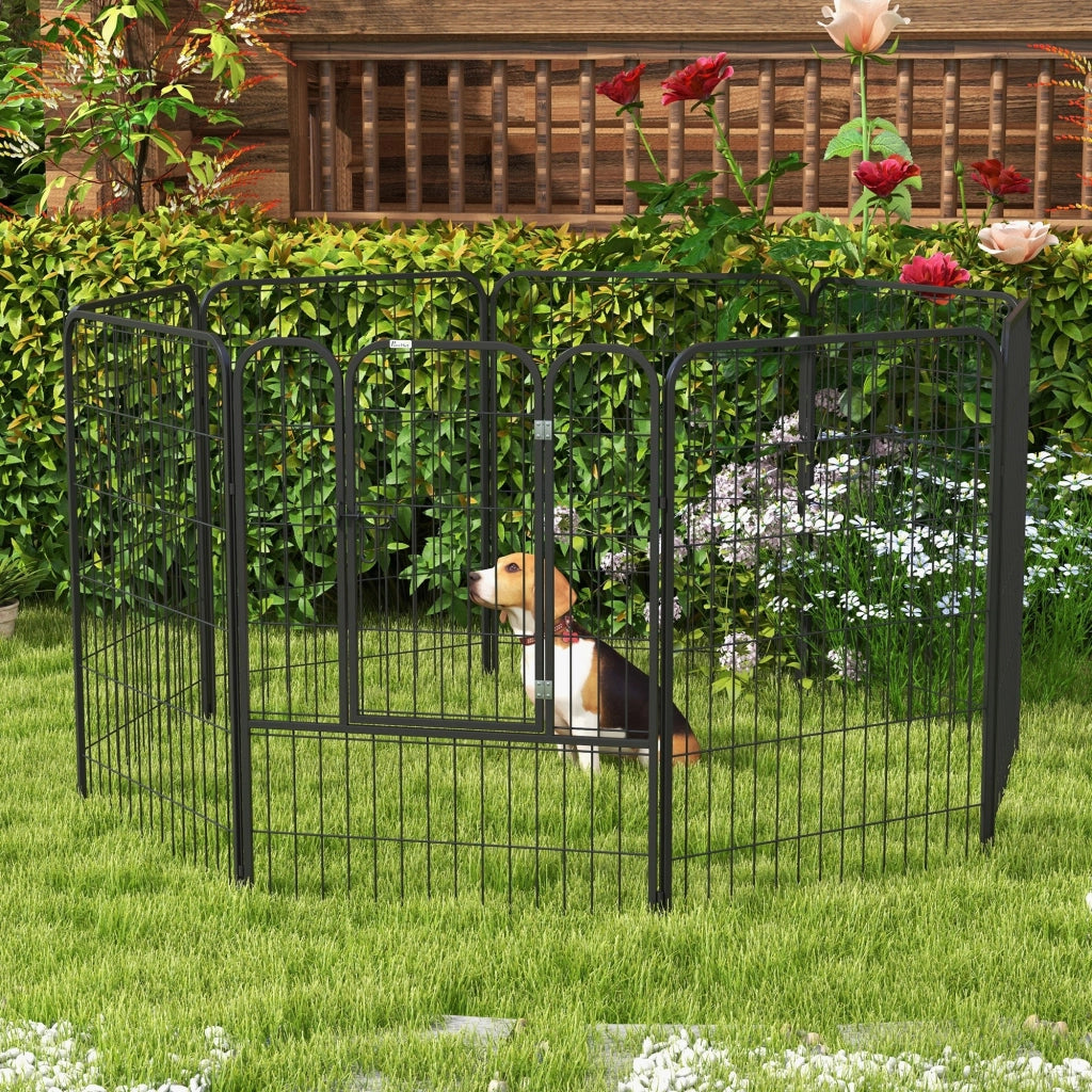 Recinto per Cani Modulabile ¨C zephmum ¨C Grigio 80x150x100 cm