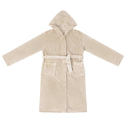 Accappatoio con Cappuccio Beige s Flanella CFW3181495