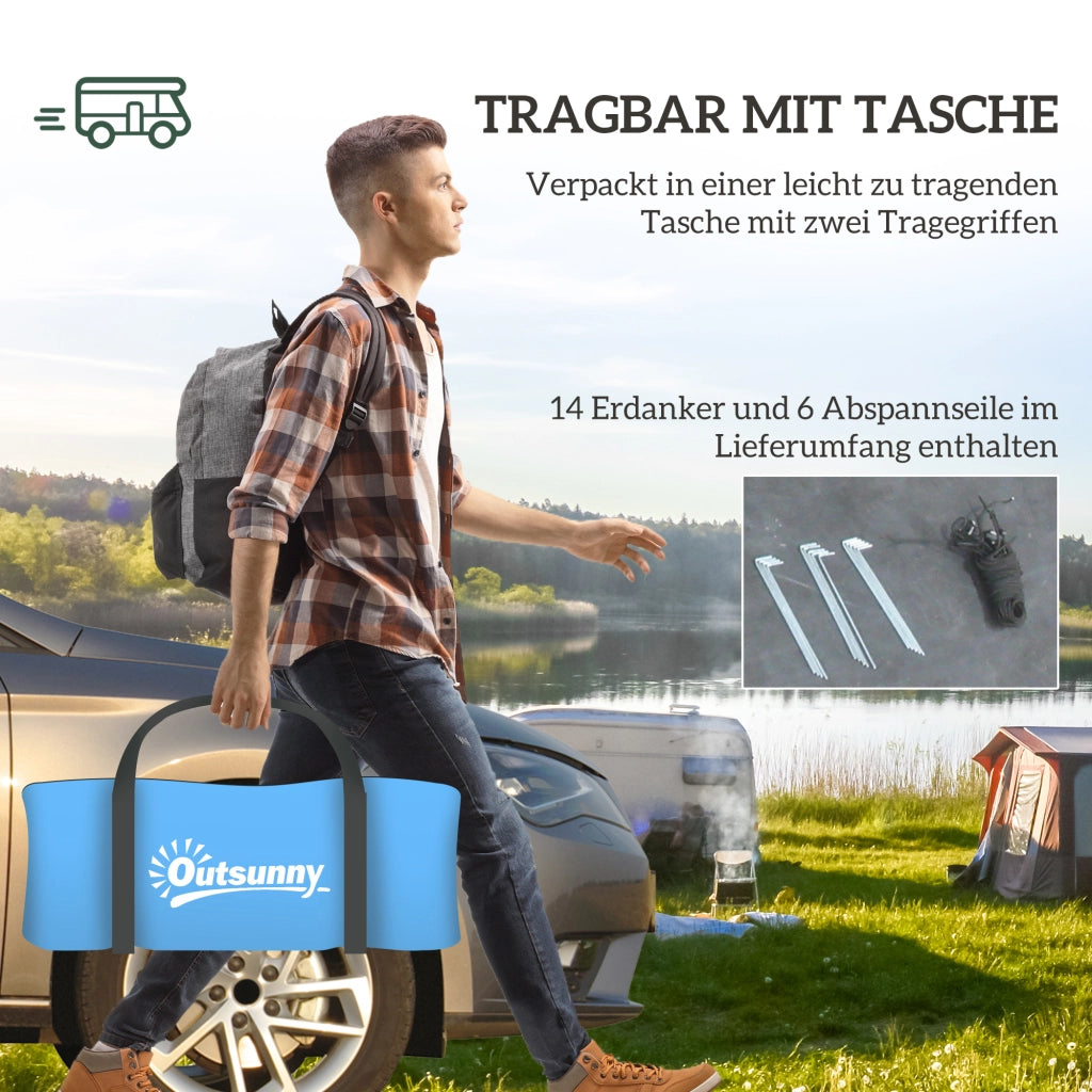 Tenda da campeggio 3-4 persone impermeabile ¨C Minimal ¨C blu cielo
