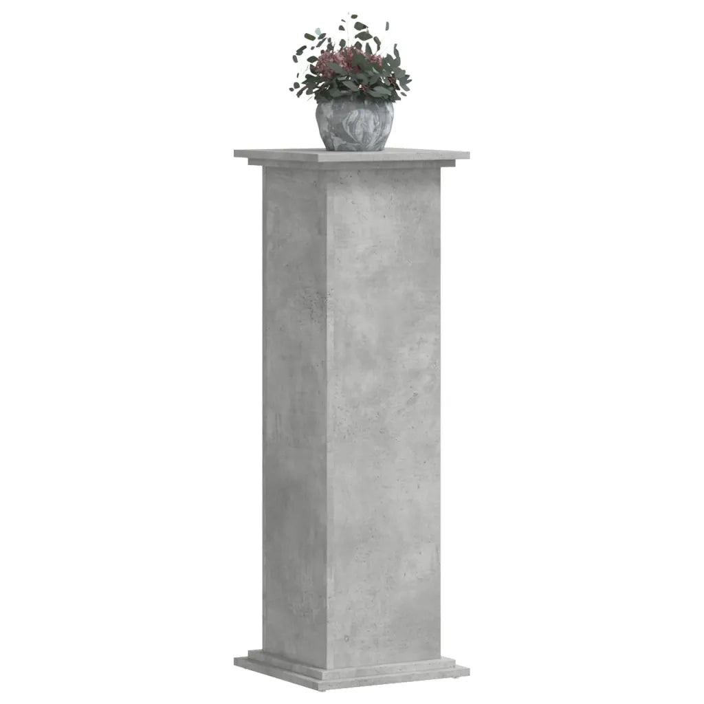 Supporto per Piante Grigio 33x33x100 cm in Truciolato 852981