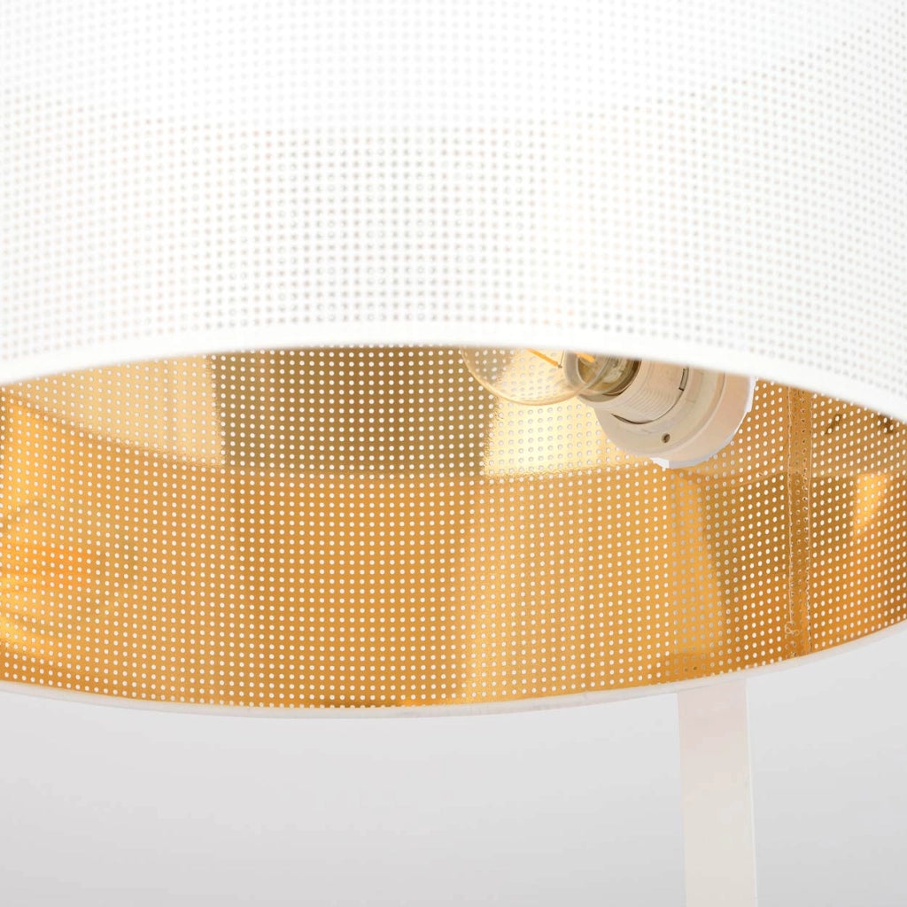 Lampada da terra Emibig Estrella bianco/oro E27 157cm