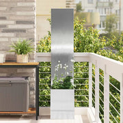 Schermo per privacy in giardino Traforo Argento 32 x 150 cm 876375