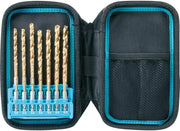 P-90059 - Custodia per punte da trapano HSS, 14 pezzi, colore: Nero