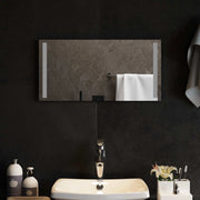 Specchio da bagno LED Trasparente 60 x 30 cm vetro temperato 42045793