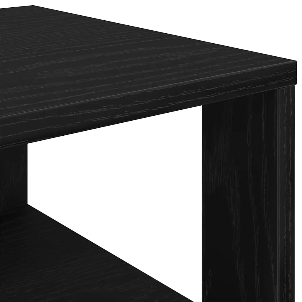 Scarpiera Nera 61x32x87,5 cm in Truciolato 859852