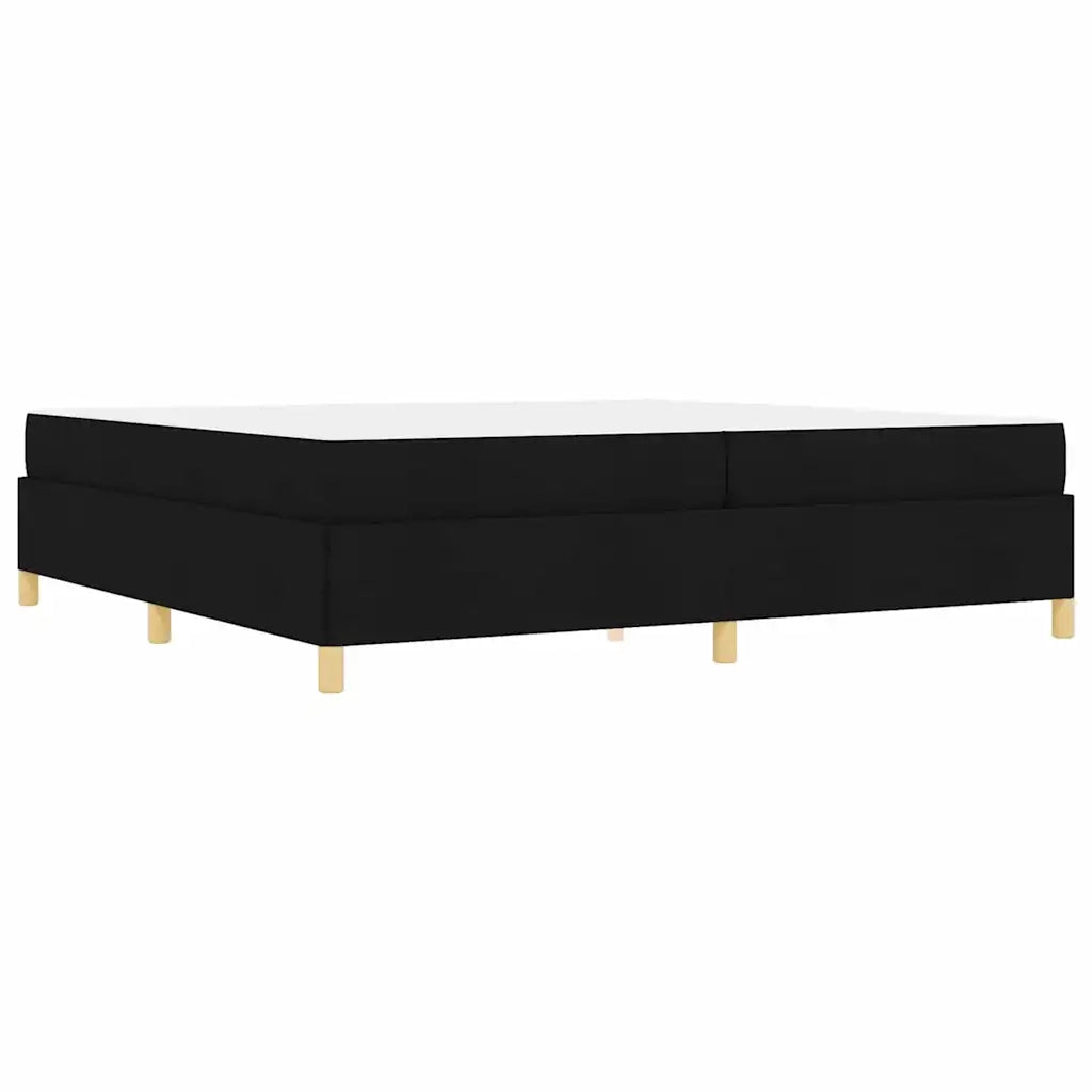 Struttura del letto con materasso Nero 200 x 200 cm Tessuto 3398964