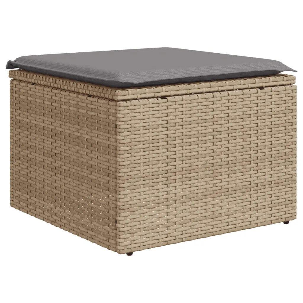 Set Divano da Giardino 8 pz con Cuscini Beige in Polyrattan 3268689