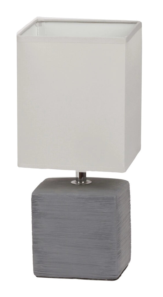 Lampada da comodino grigio cenere E14 Orlando Rabalux 4458