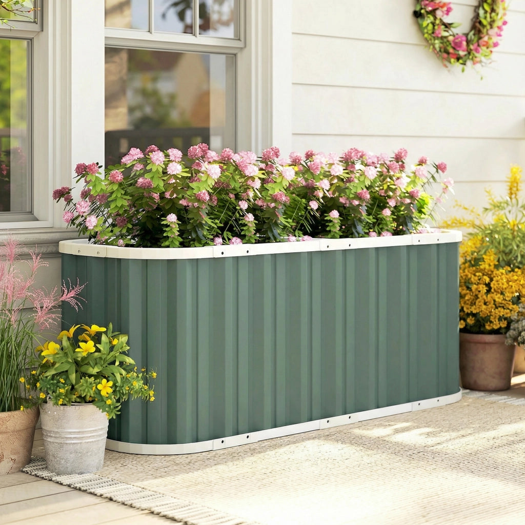 Hochbeet in Metall ¨C zephmum ¨C 136x53x61 cm