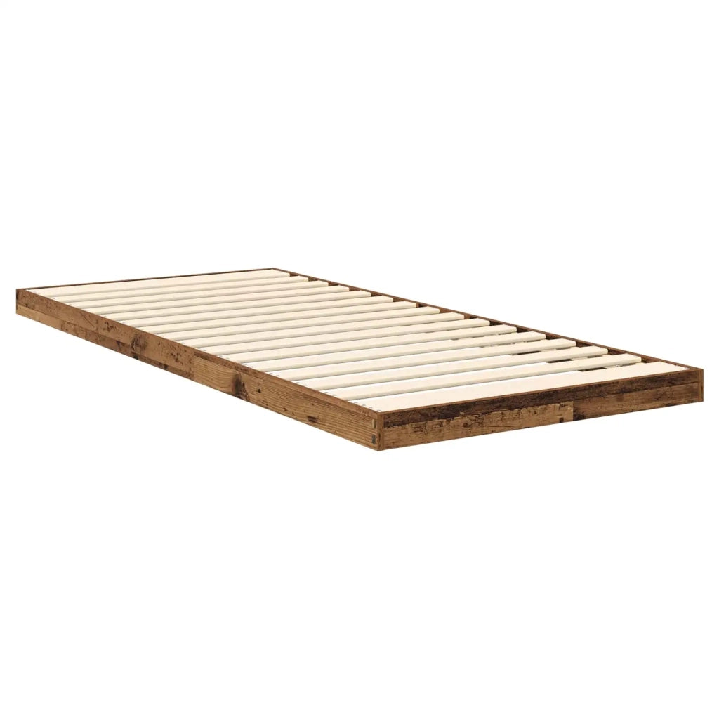 Struttura letto a terra Legno vecchio 80 x 200 cm 893538