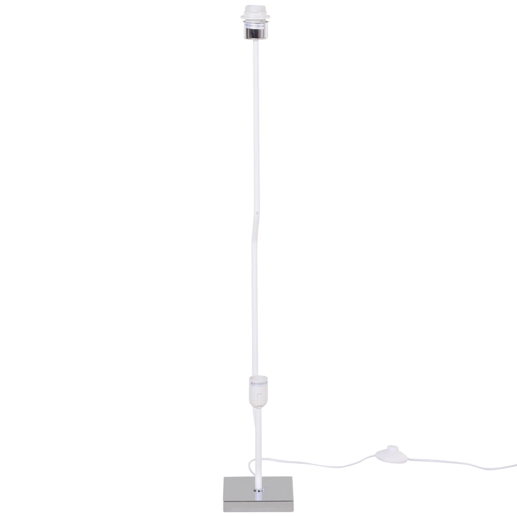 Lampada da Terra Lampada Piantana da Terra Design Moderna Salotto Tessuto 14¡Á14¡Á120cm Bianco