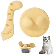 Deksel perimetrale 9 cm con cucchiaio per alimenti animali - Materiale TPE riciclabile - Disegno di zampa di gatto - Sicuro e duraturo