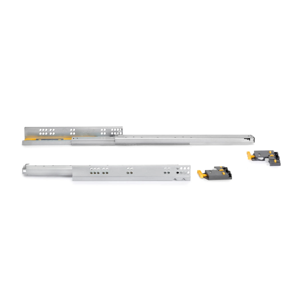 Guide Cassetto con Estrazione Soft 440 mm in Acciaio Emuca Bianco