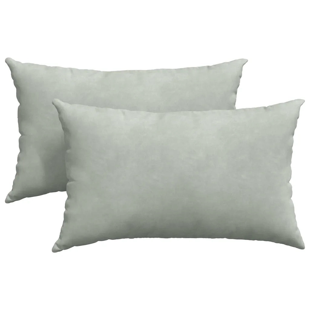 Cuscini da Divano 2 pcs Grigio chiaro 50 x 30 cm 42013627