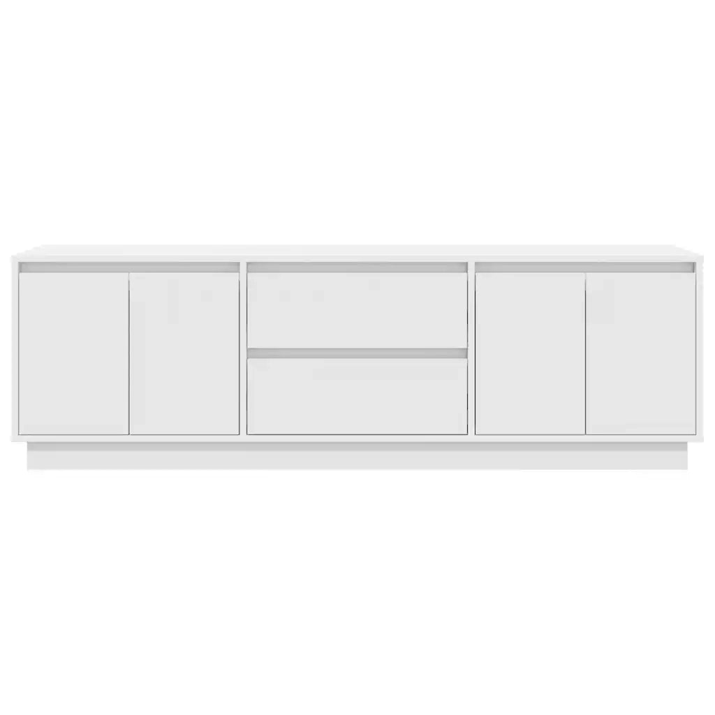 Mobile Porta TV con Luci LED-Mobile per TV-Credenza TV Bianco 160,5x41x50 cm