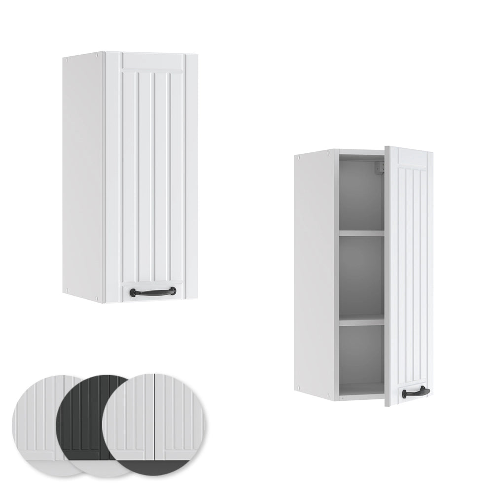 Pensile da cucina Fame-Line Bianco rustico/Bianco 30 cm Vicco