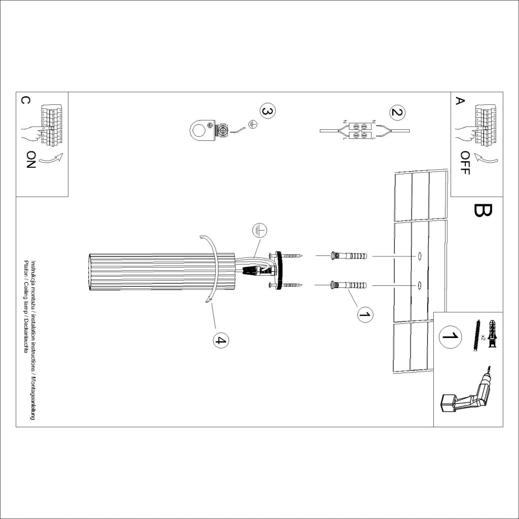 Lampada da soffitto KARBON 40 taupe