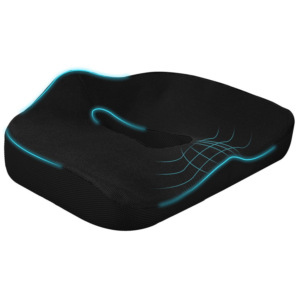 Cuscino ortopedico per sedile, cuscino ergonomico per sedia da ufficio, auto, ecc., cuscino in memory foam per coccige, per sciatica, emorroidi,