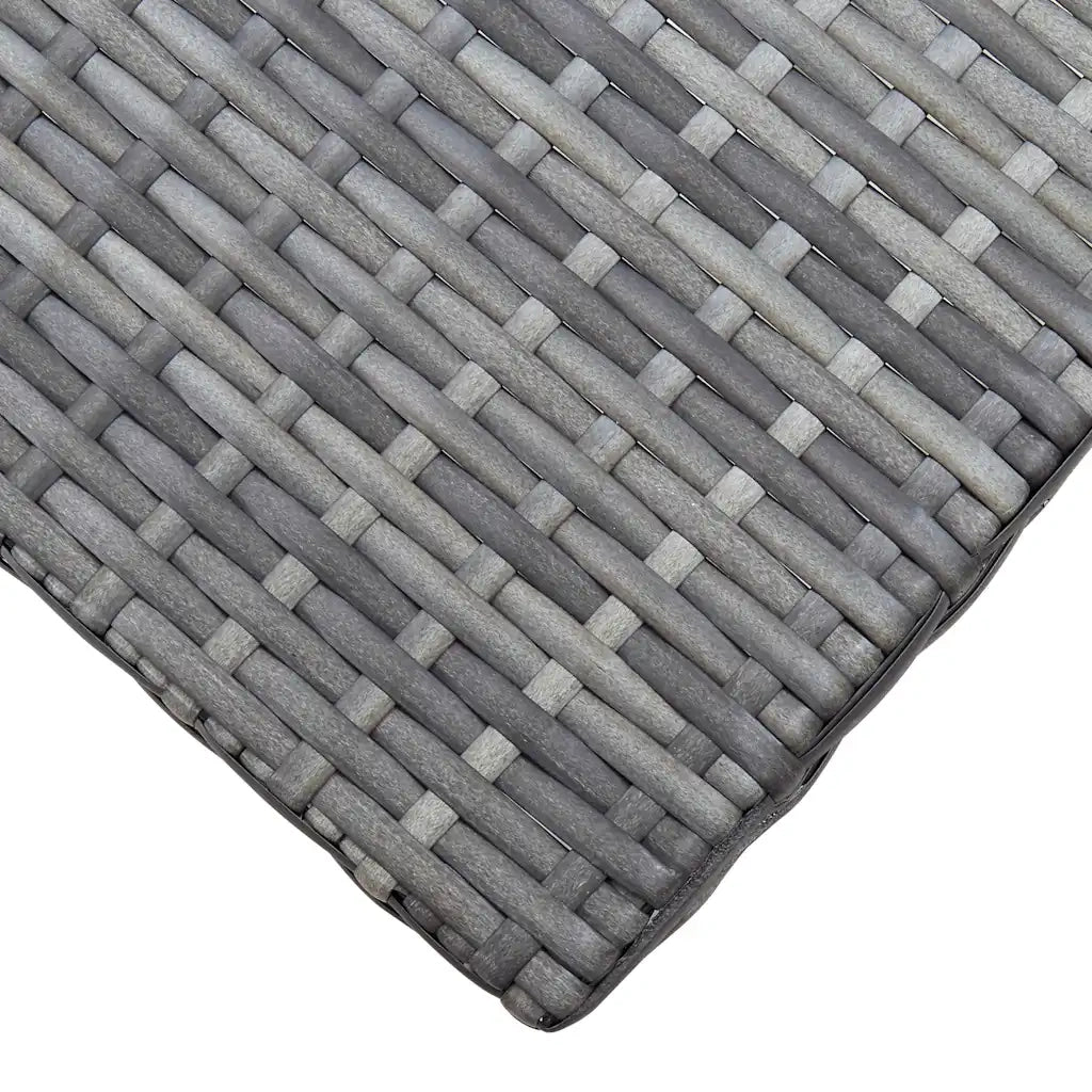 Sgabello Pieghevole in Polyrattan Grigio CFW3869055