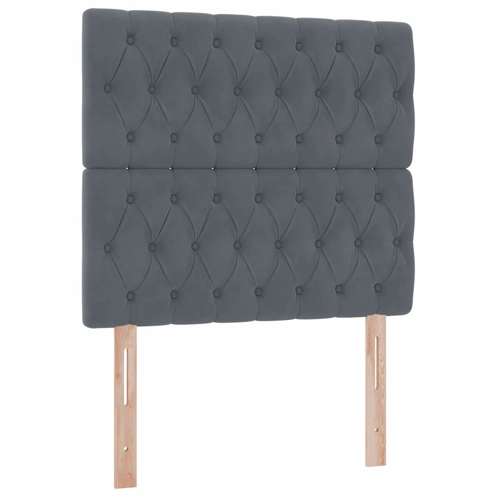 Letto con contenitore e materasso Grigio scuro 90 x 200 cm 3372064