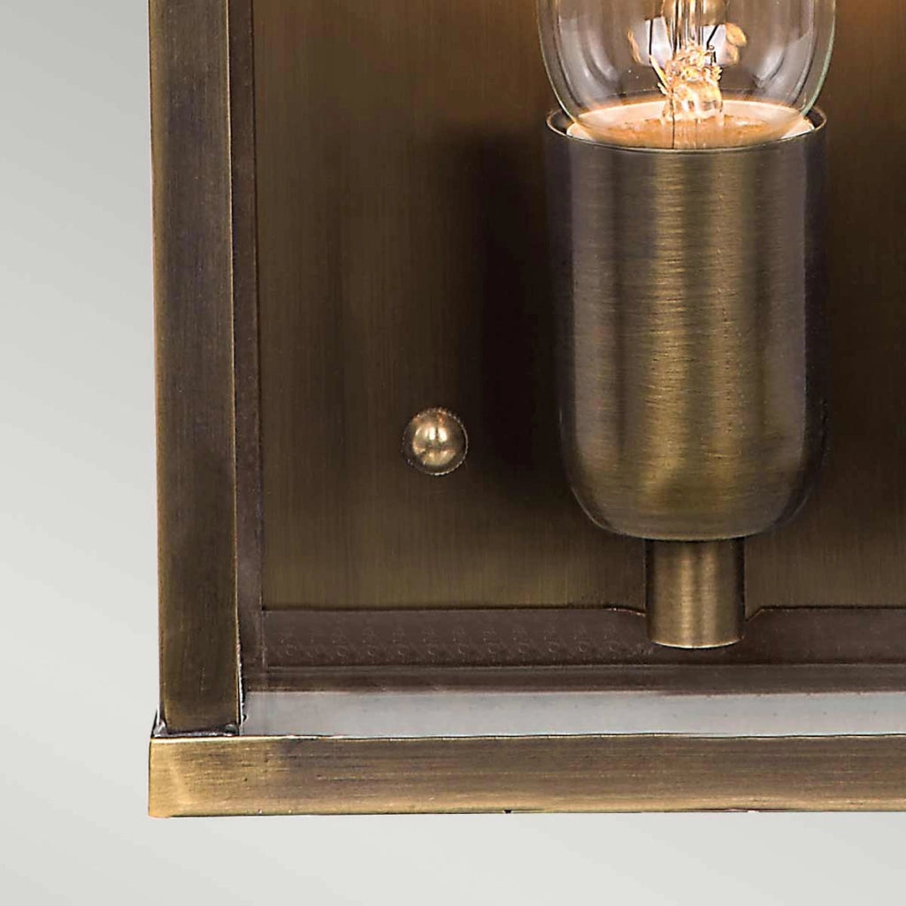 Applique esterno Victoria ottone anticato E27 IP44 Elstead