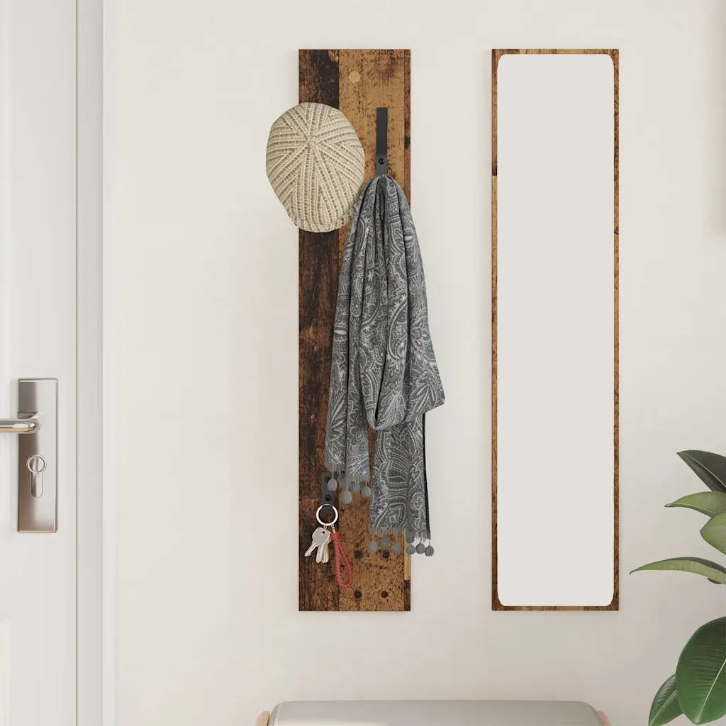Appendiabiti a muro Legno vecchio 20 x 1,5 x 100 cm 874465