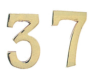 NUMERO CIVICO 2 IN OTTONE 100 MM- 10,0 pz