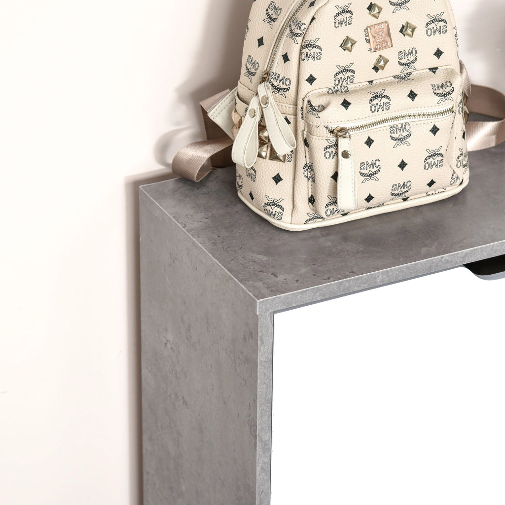 Scarpiera con Cassetti e Ripiani Aggiustabili ¨C Minimal ¨C Grigio 62.5x26x81 cm