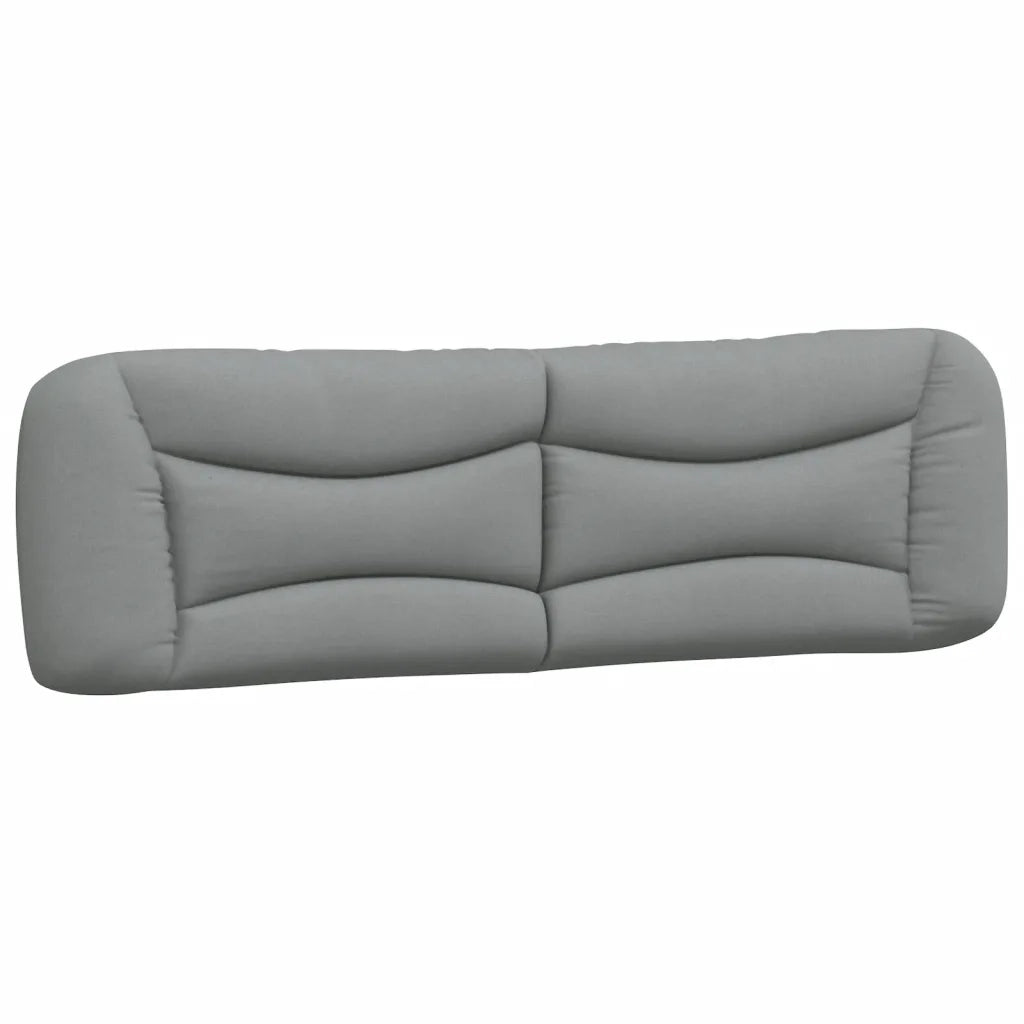 Cuscino Testiera-Cuscino per Testiera Hvar Grigio Chiaro 180 cm in Tessuto