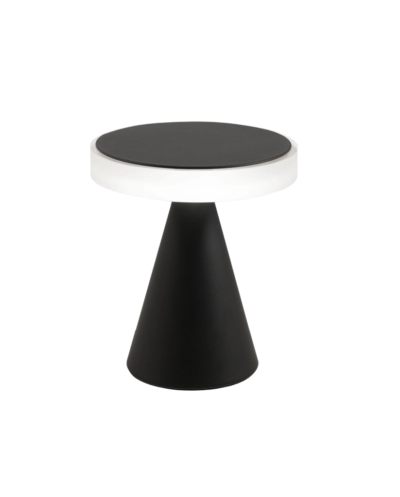 Lampada da Tavolo LED Fabas Luce Neutra 8W 750lm 3000K, Struttura Metallo e Metacrilato con Regolazione a Tocco, Colore Nero - Fabas Luce