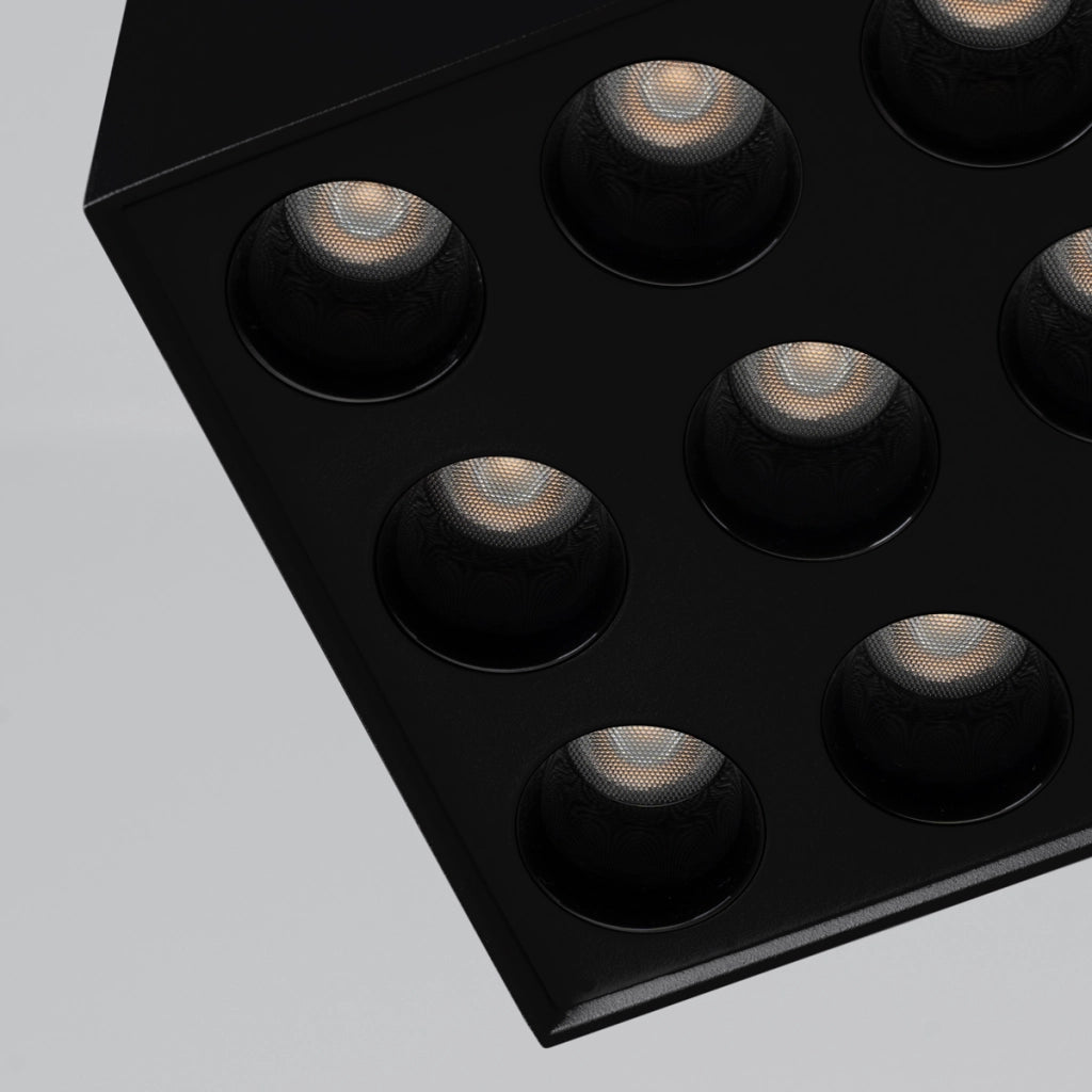 Lampada da soffitto OZZY nero LED