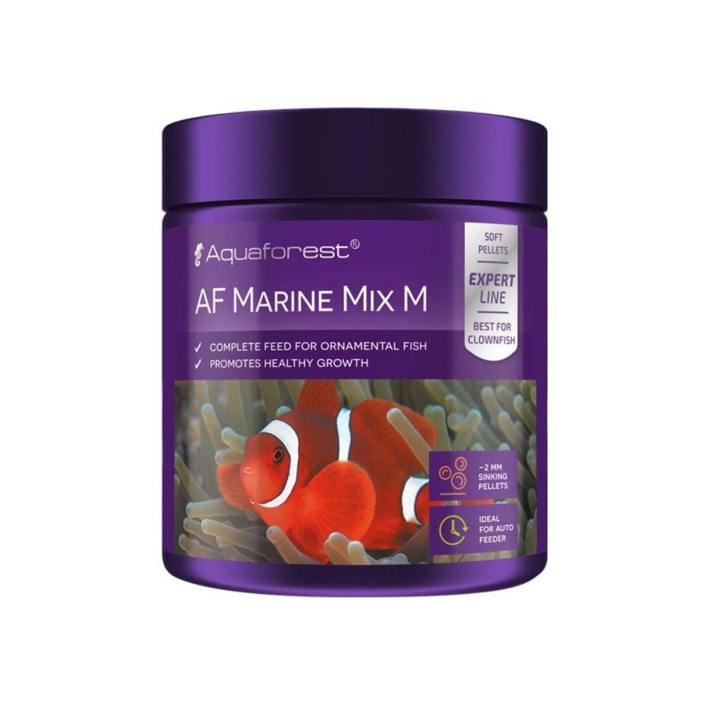 Aquaforest AF Marine Mix M 2mm 120gr - Granuli Affondanti per Pesci Marini