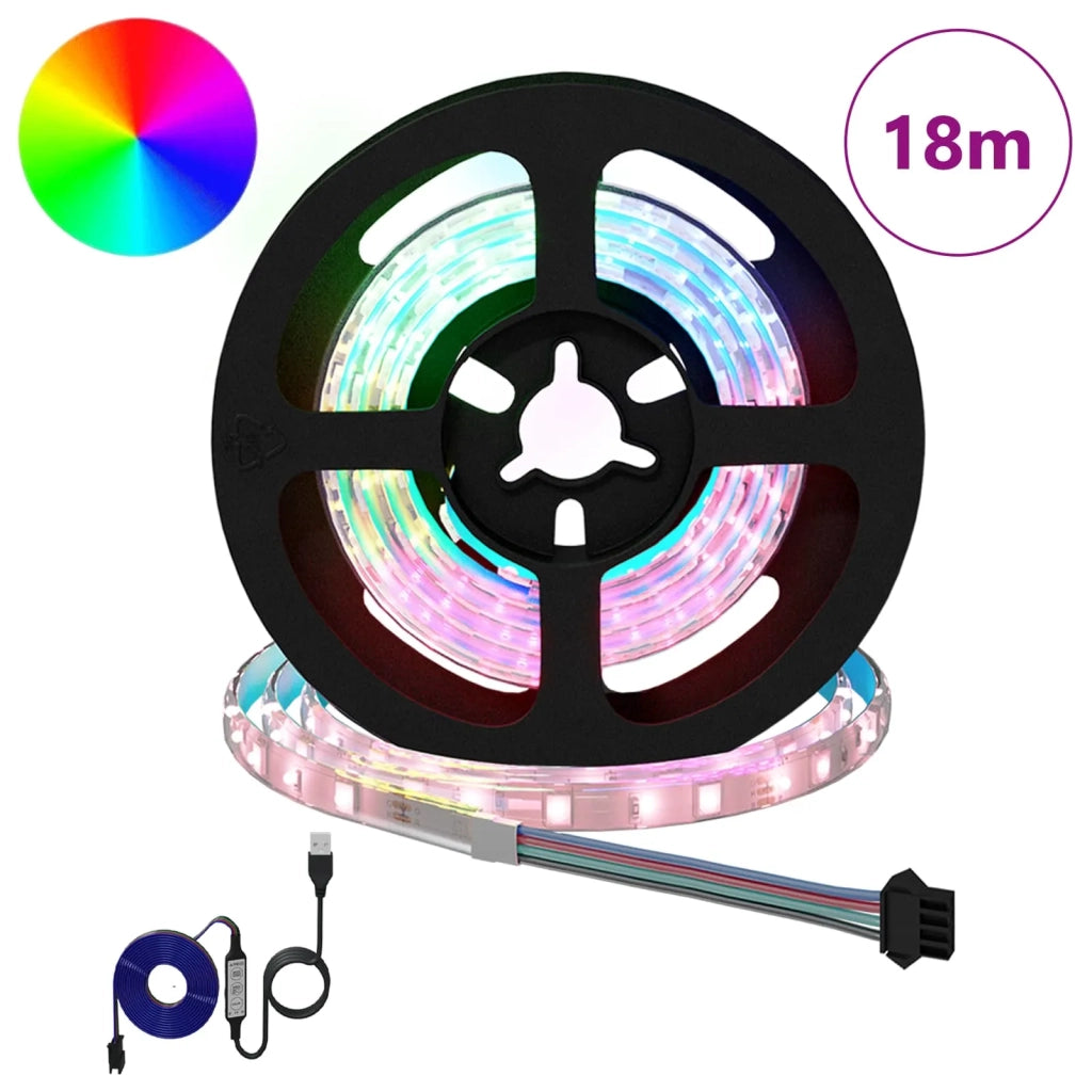 Striscia LED 12 pcs Nero e trasparente 750 mm Rame e plastica 3429115