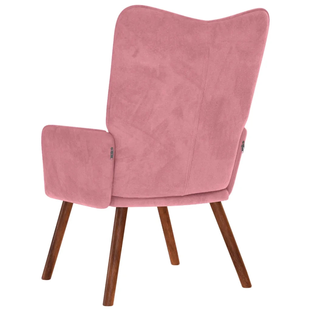 Sedia Relax Rosa in Velluto 4016814