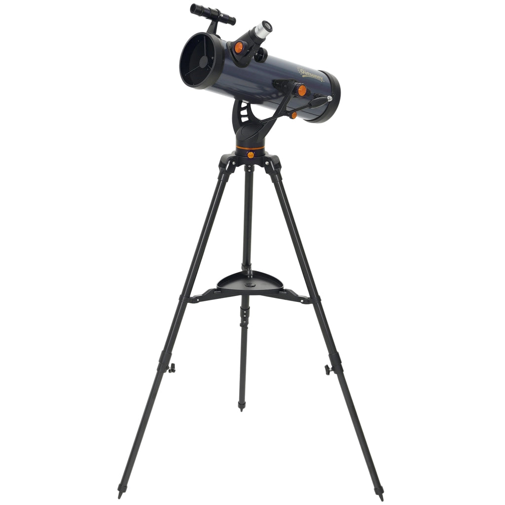 Telescopio Riflettore ¨C Xylo ¨C Obiettivo 114mm, 2 Oculari, Alluminio, Blu Scuro