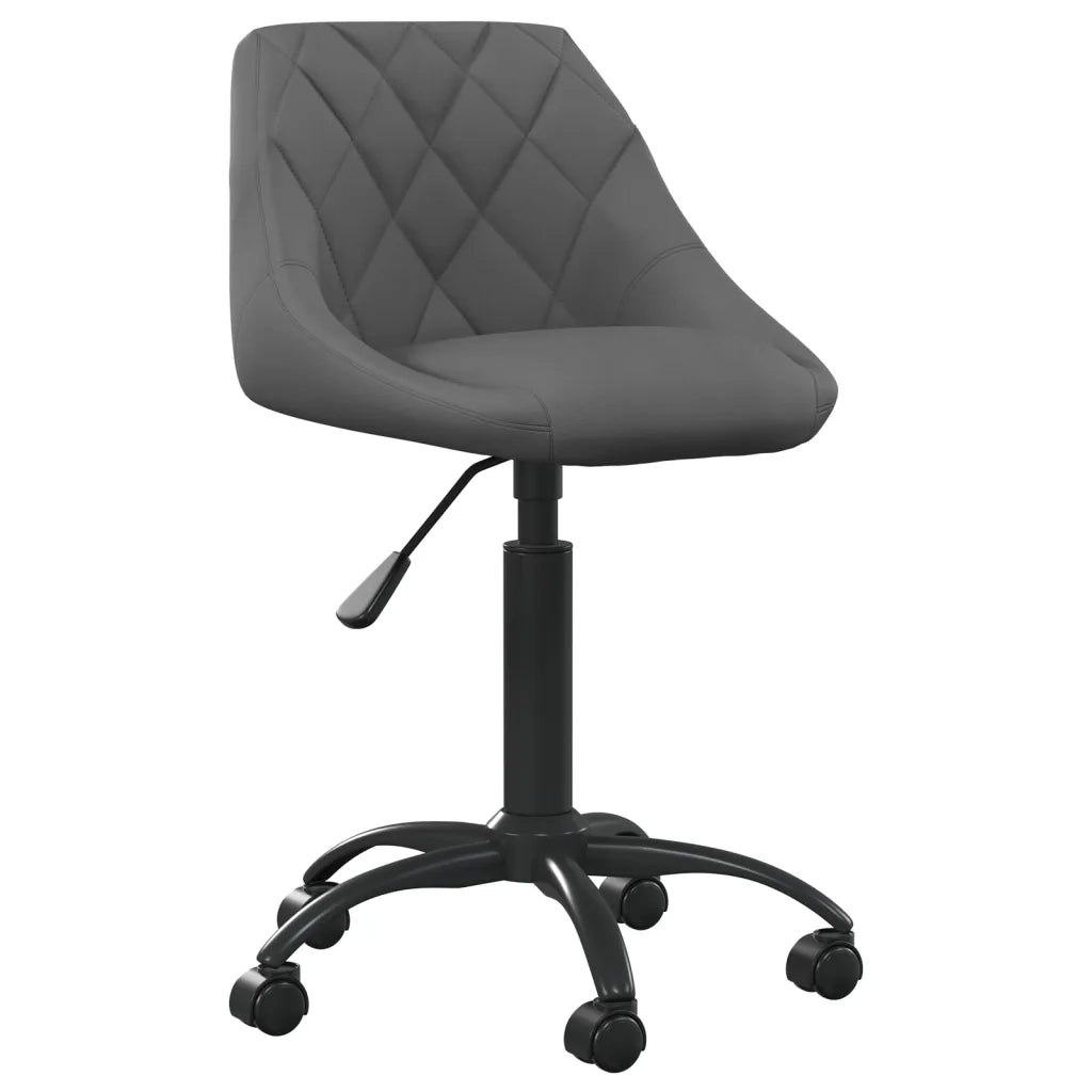 Sedia da Pranzo Grigio Scuro in Velluto 335361