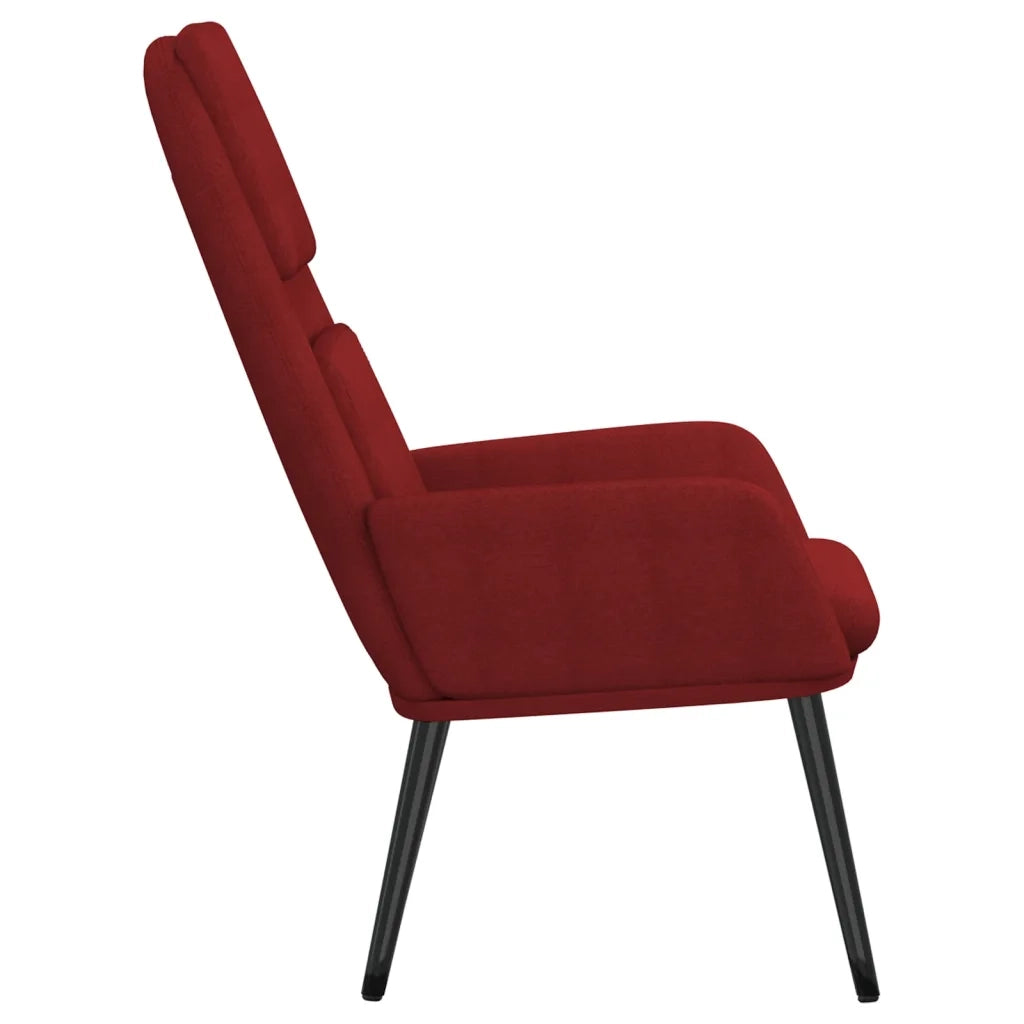 Sedia Relax Rosso Vino in Tessuto 341320