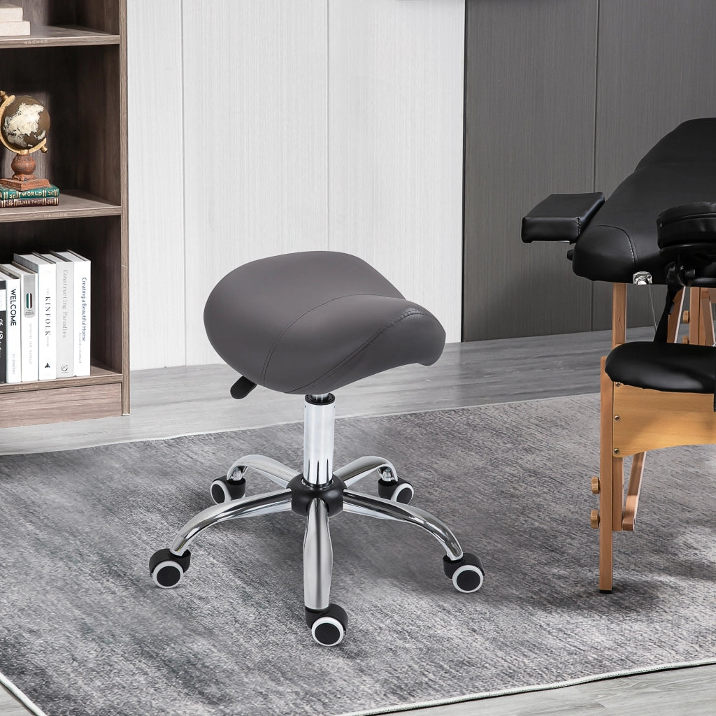Sgabello Regolabile con Ruote ¨C Minimal ¨C Grigio 52x53x49-61cm