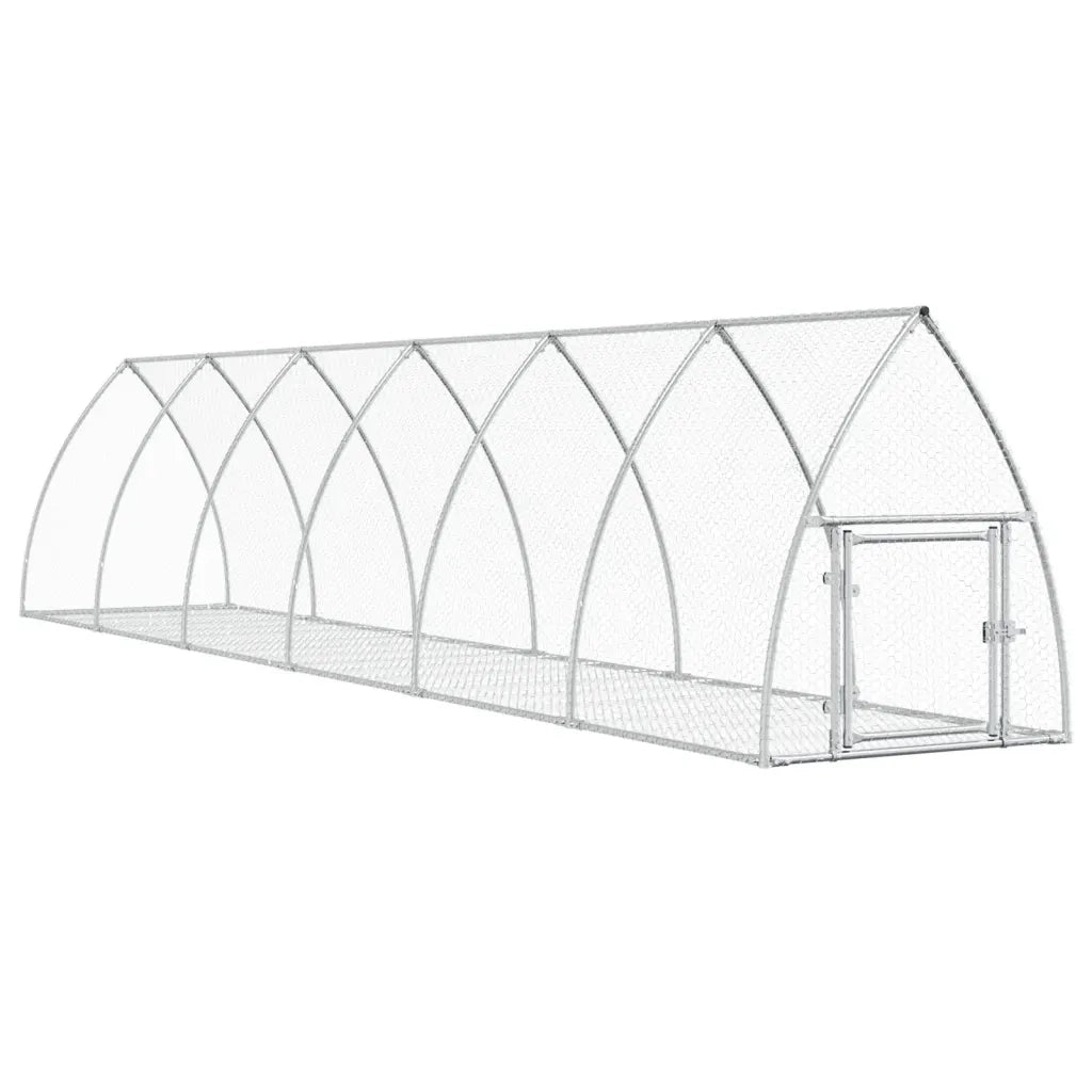 Conigliera Argento 105x600x120 cm in Acciaio Zincato 3281529