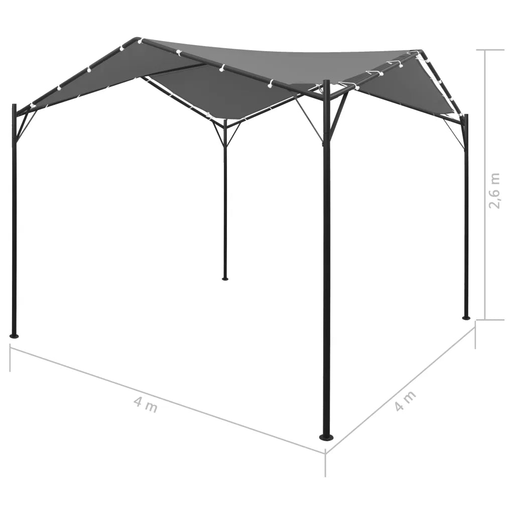 Gazebo | Pergolato 4x4 m Antracite