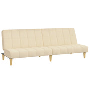 Divano letto | Sof¨¤ letto | Letto singolo a 2 Posti Crema in Tessuto