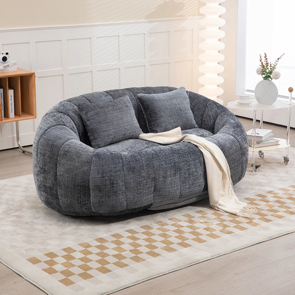 Pouf - Xylo - Chenile grigio interno/esterno