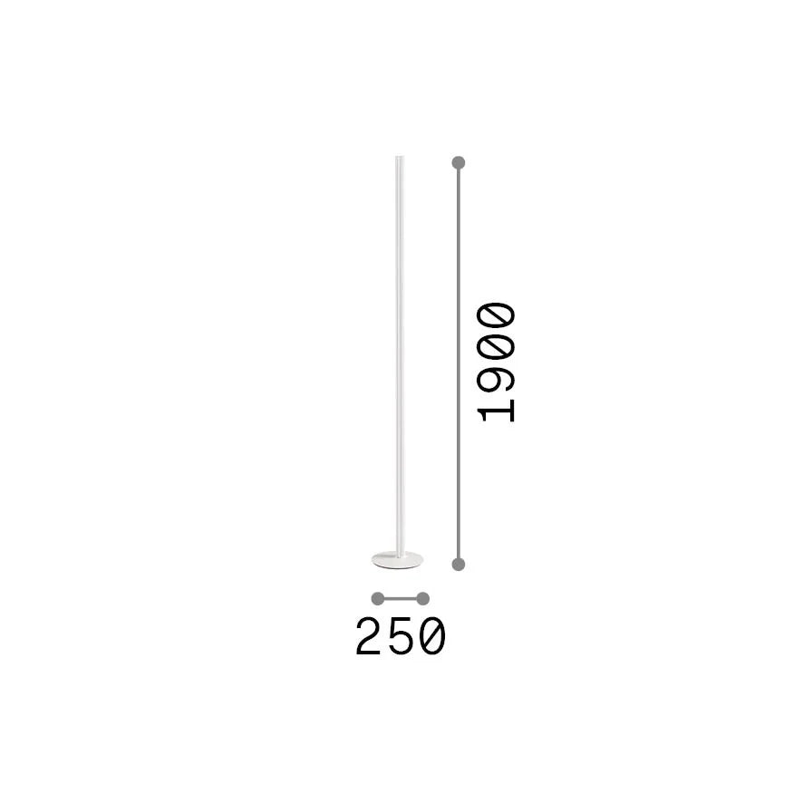 Lampada Da Terra Dorica 1 Luce Led Rame 50W Ip20