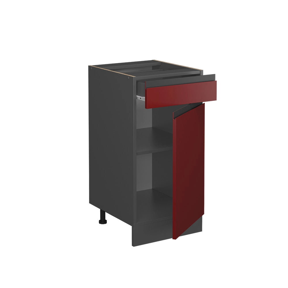 Vicco Mobiletto base per cucina Rosso 40 cm , PL Antracite